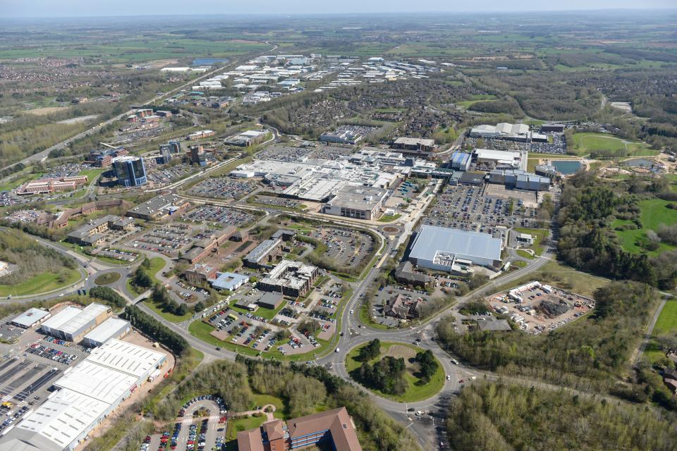  An aerial view of Telford, where Scarlett would walk the streets after school to avoid going home