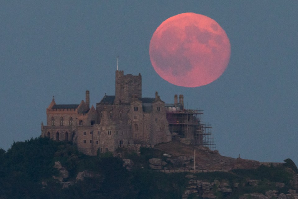 The Moon is low in the sky around the summer solstice