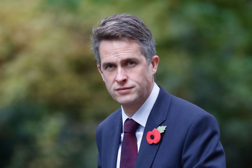  Gavin Williamson replaced Michael Fallon as Defence Secretary