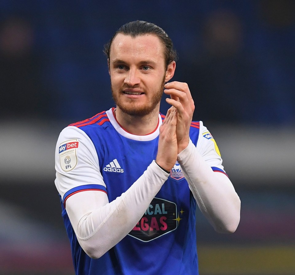 Former Man Utd starlet Will Keane plys his trade at Ipswich Town