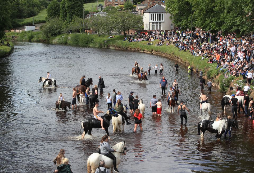 The tiny market town is usually flooded with 10,000 travellers and more than 30,000 other visitors