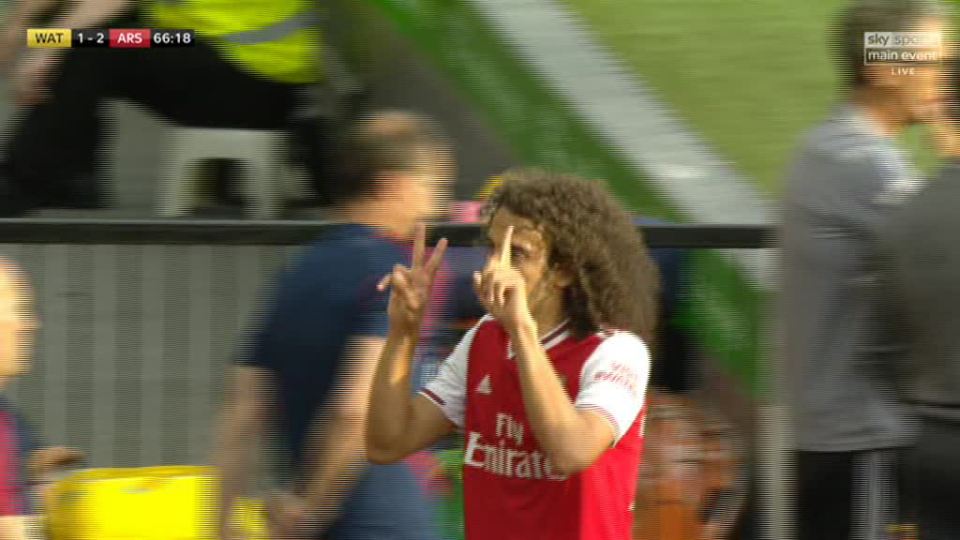  Guendouzi reminded Watford fans of the score but the supporters had the last laugh