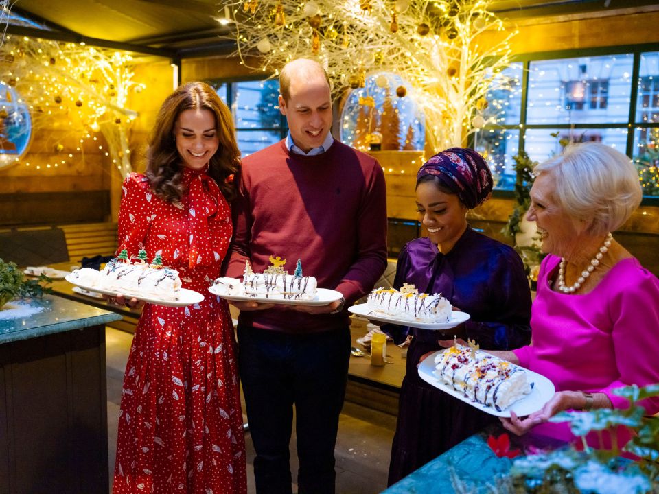 Kate Middleton and Prince William got competitive in the kitchen last year when they baked a pudding for emergency workers for a Mary Berry Christmas special