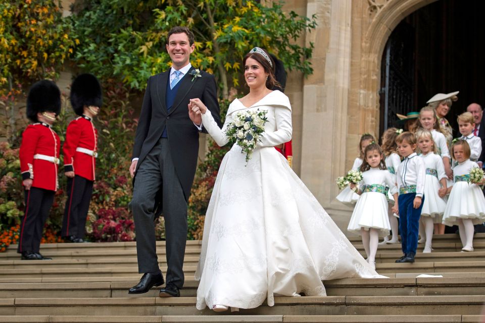  Eugenie married Jack Brooksbank at Windsor Castle on 12 October 2018