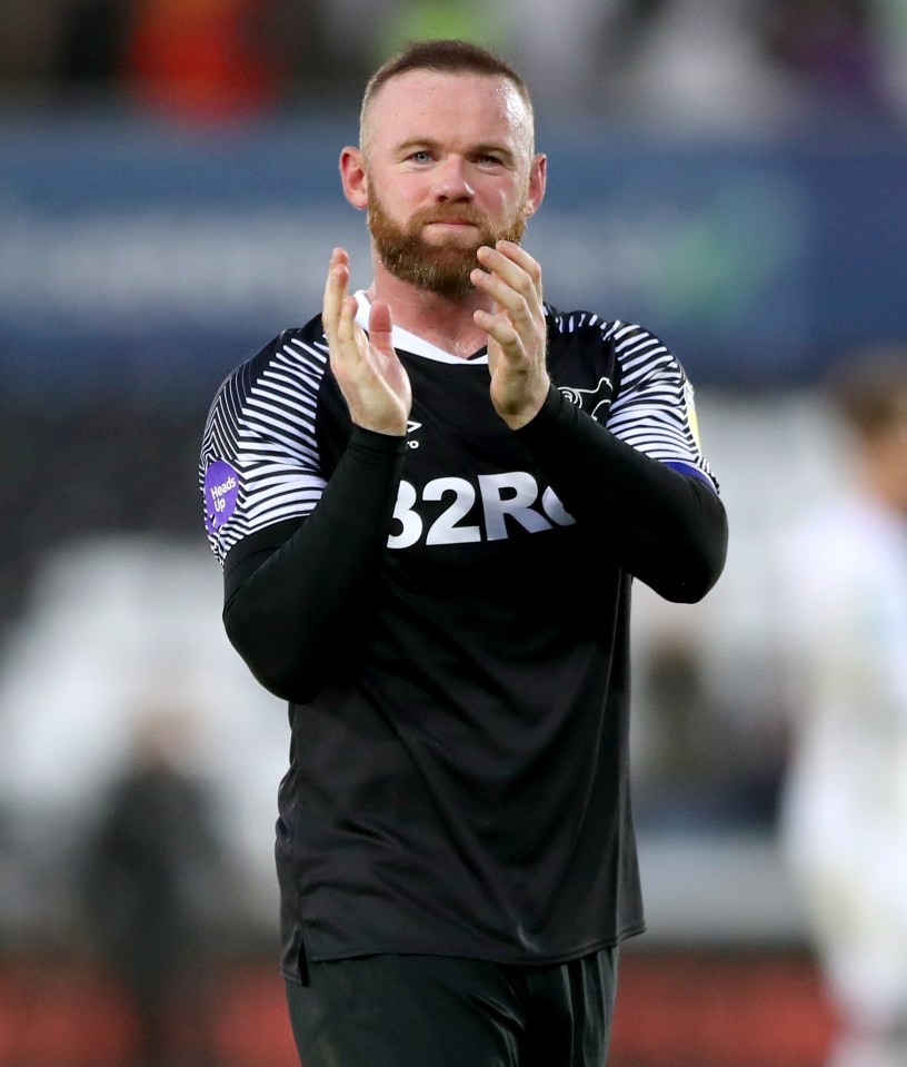  The footballer pictured before lockdown playing for Derby