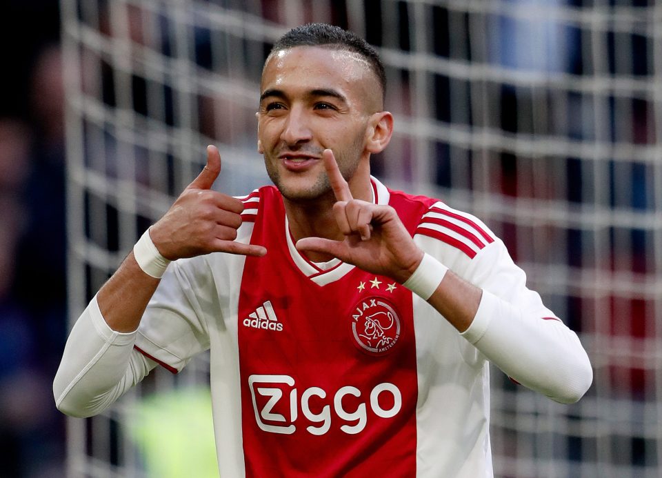 Chelsea agreed a £38m deal to sign Hakim Ziyech from Ajax earlier in the season