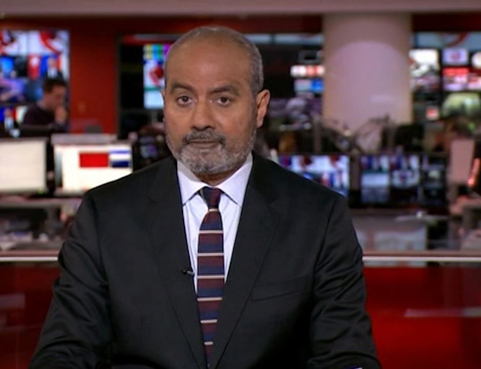  George presents BBC News