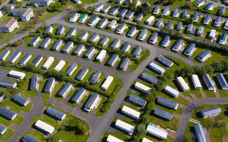 Caravan parks and campsites are letting wild patches of tall grass grow between pitches to make sure holidaymakers stay 2m apart