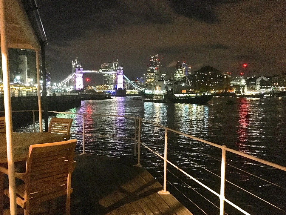 You’d have difficulty beating the views of London’s Tower Bridge and the Shard from the amazing four-bedroom Harpy Houseboat