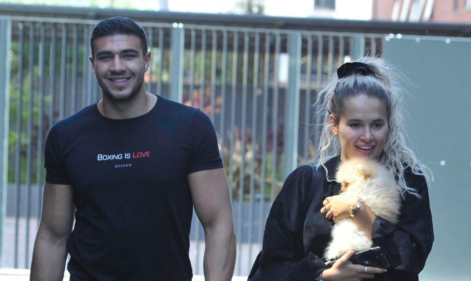  The Love Island star was gifted the puppy by boyfriend Tommy who imported it from Russia