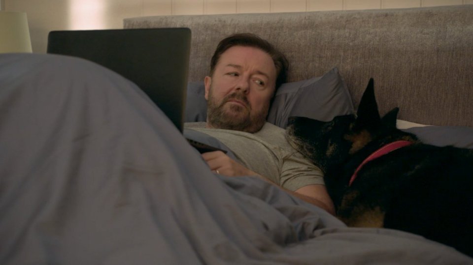  Ricky Gervais in After Life - he's writing the third series