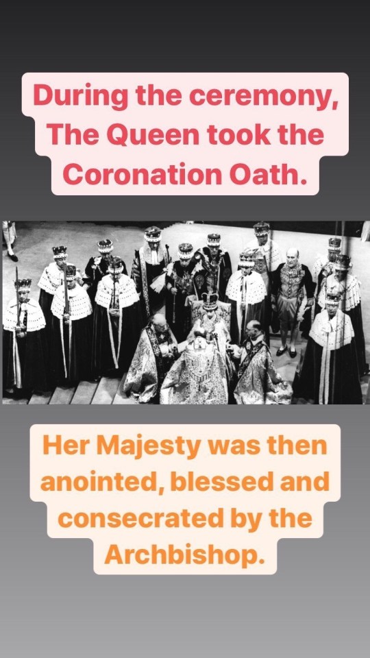 The Queen's coronation was held at Westminster Abbey in Parliament Square