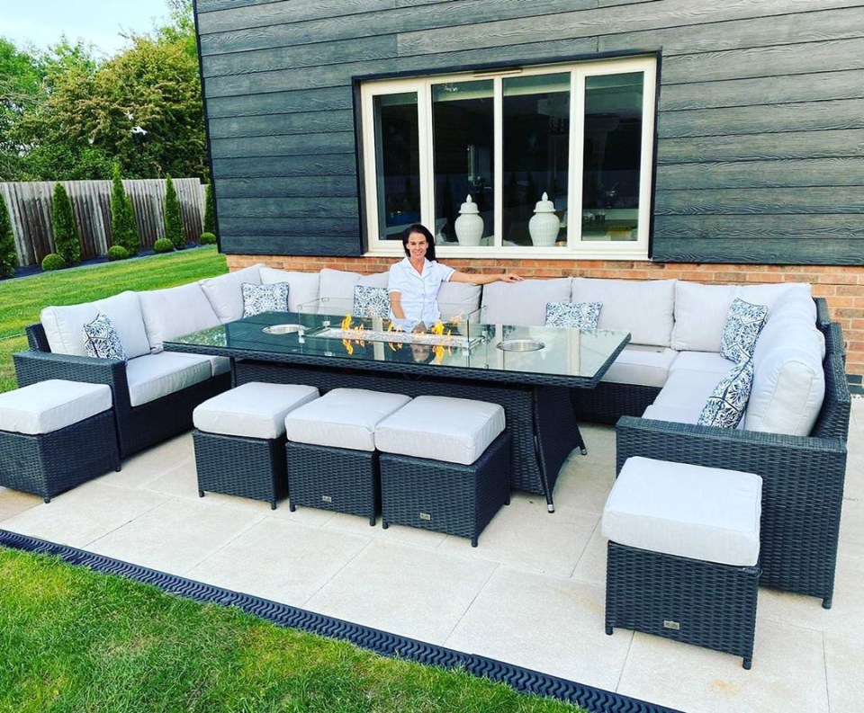 Danielle Lloyd also has a similar set in her back garden