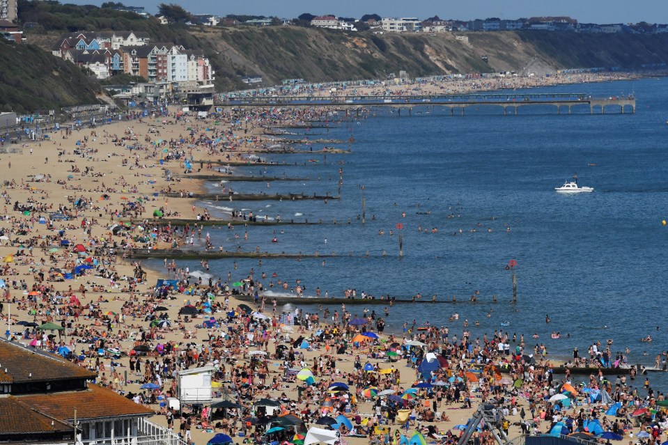  Just 24 hours before, the same stretch of beach was packed with sun worshippers