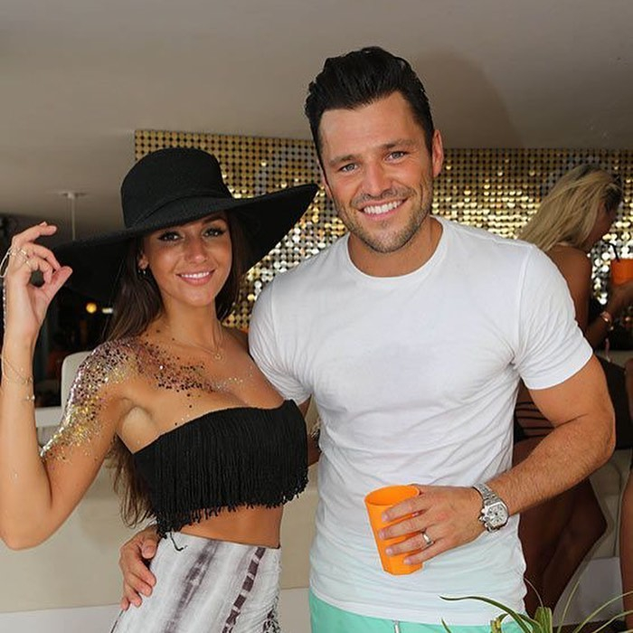  Michelle Keegan, pictured with husband Mark Wright, was one of the first to wish Kate and Rio congratulations