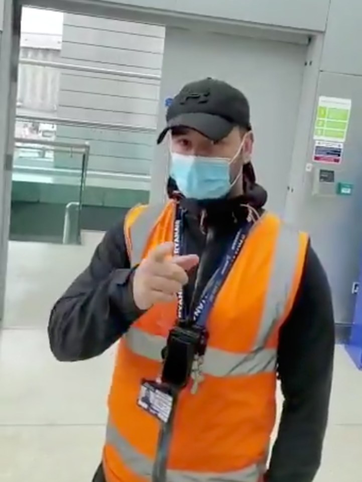  Staff told him they would call the airport police