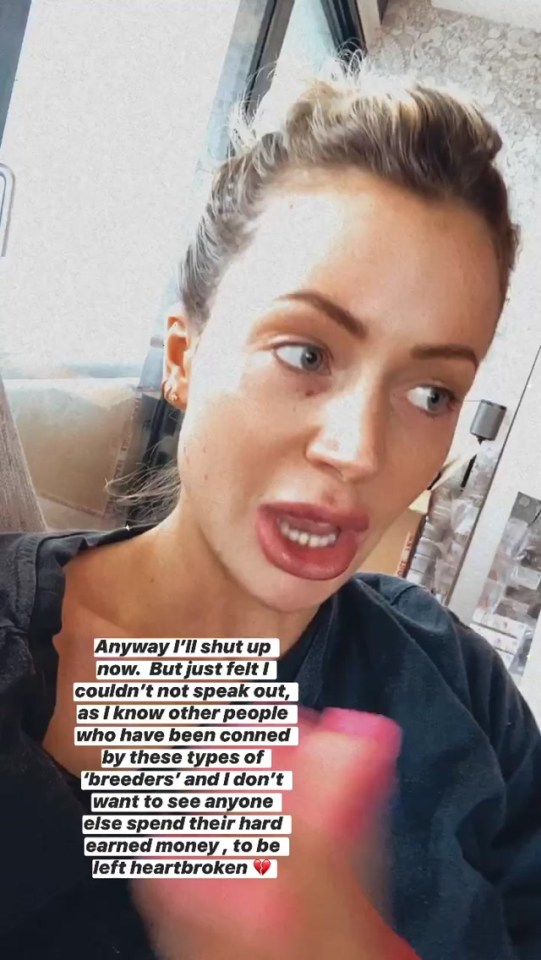  Olivia Attwood has also spoken out against designer dogs and breeders