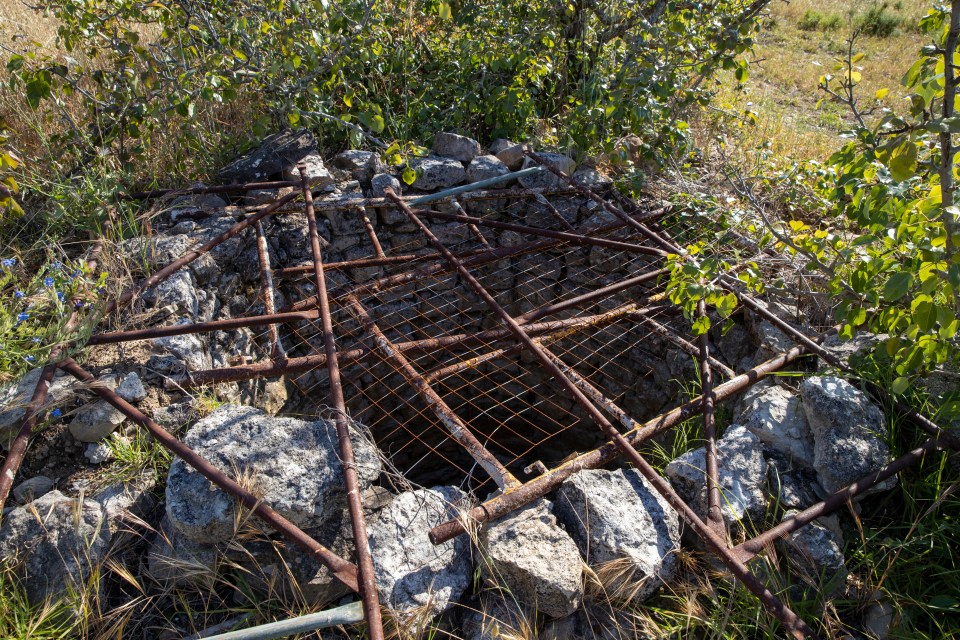 An old well in the grounds of paedophile’s home