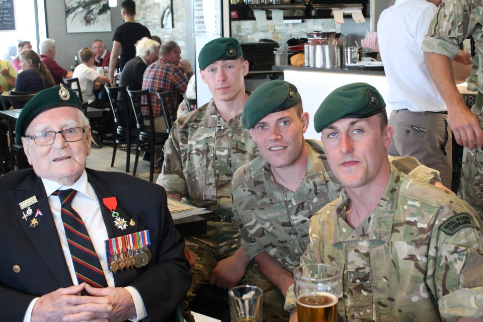  Derek Coyle was guest of honour at the seargant's mess dinner held at Royal Marines Commando Trainng Centre Lympstone