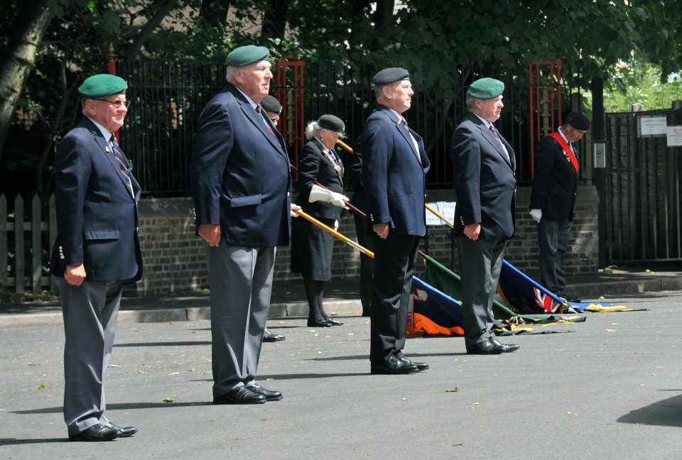  Veterans lined the streets to honour the war hero at his funeral