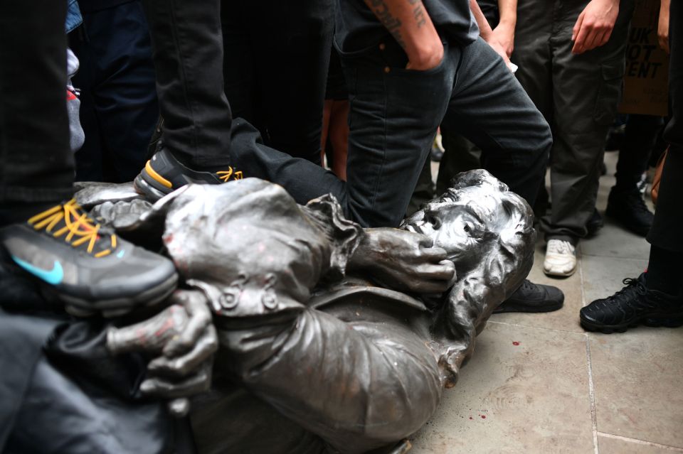  The statue was toppled by protesters in Bristol