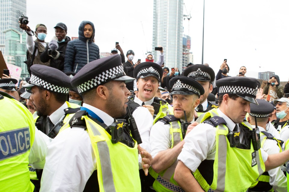  Police are out in force in London