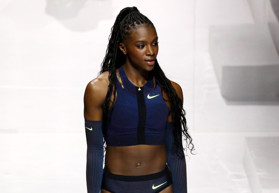 Asher-Smith appeared on the catwalk for Nike in February