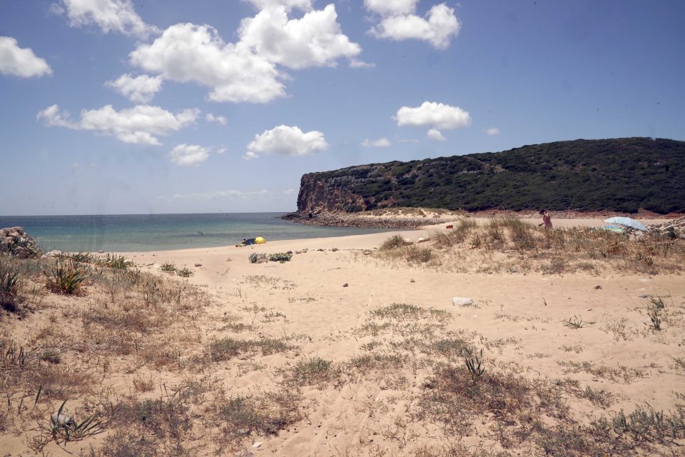  Praia do Barranco beach where the campervan was previously parked up