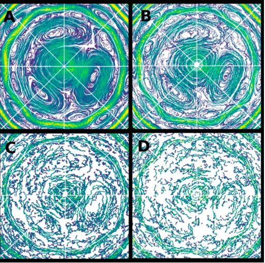 The researchers created a 3D model to try and recreate the strangely shaped storm