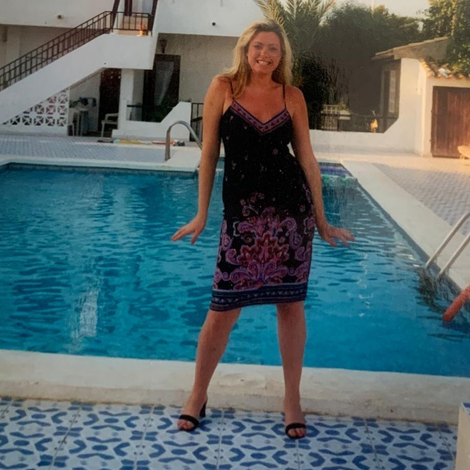 The reality star shocked fans with this throwback snap of Gemma on holiday 