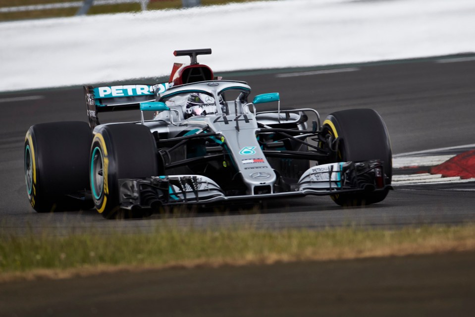  The British ace was behind the wheel for the first time in over 100 days at Silverstone