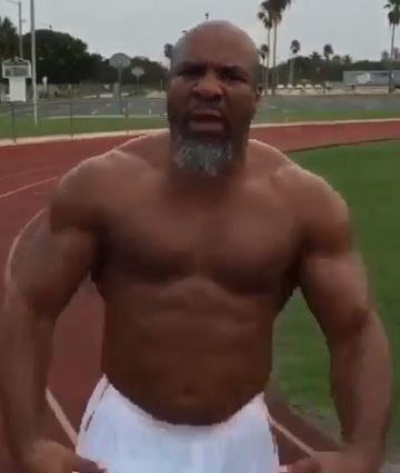 Shannon Briggs looks to be fighting fit despite being 48 years old