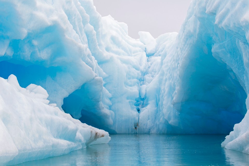  A melting iceberg in the Arctic Ocean, Norway