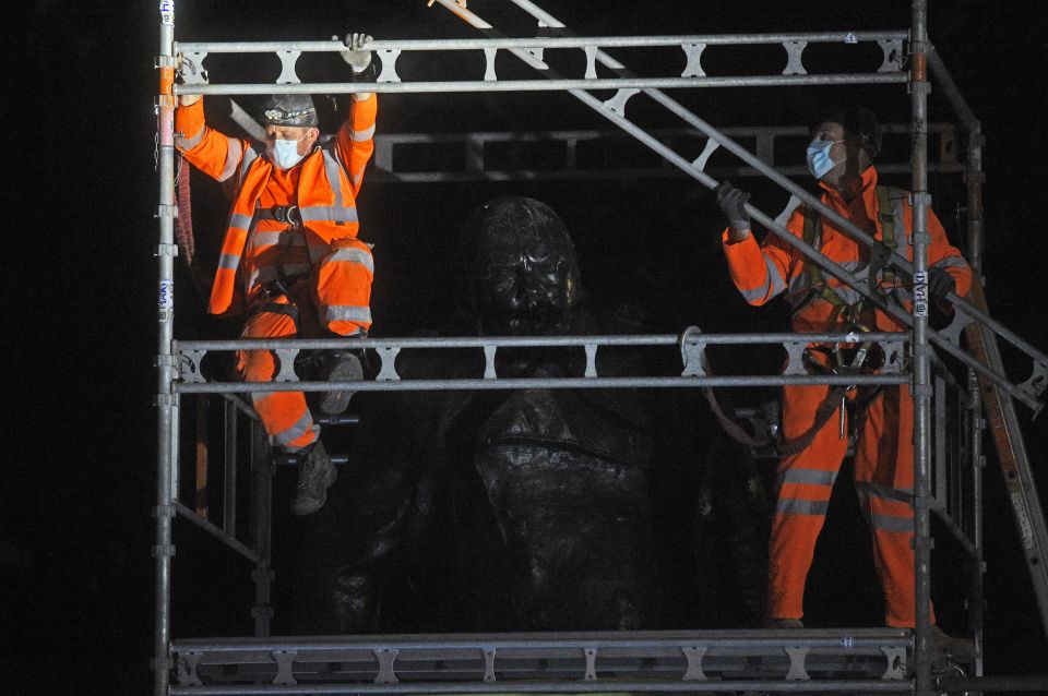 The statue was vandalised during a Black Lives Matter protest