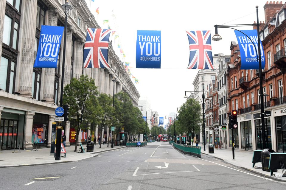  Europe’s busiest shopping street, pictured just a few days ago, has been eerily quiet for months