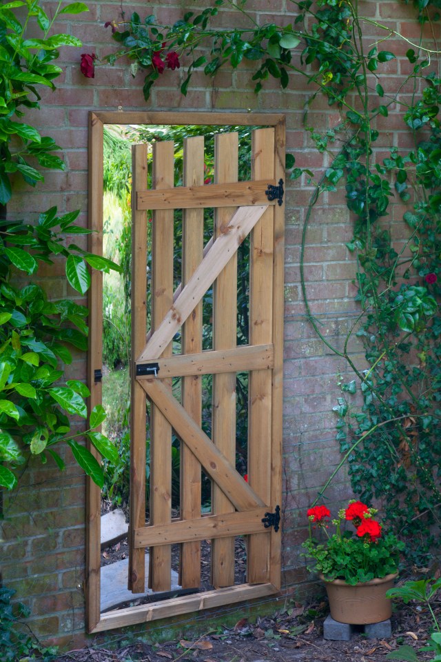 A garden mirror tricks the mind into thinking there is more to see