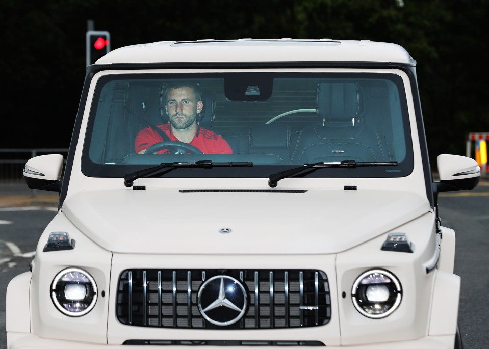  Luke Shaw completed the United quintet who have the same taste in cars