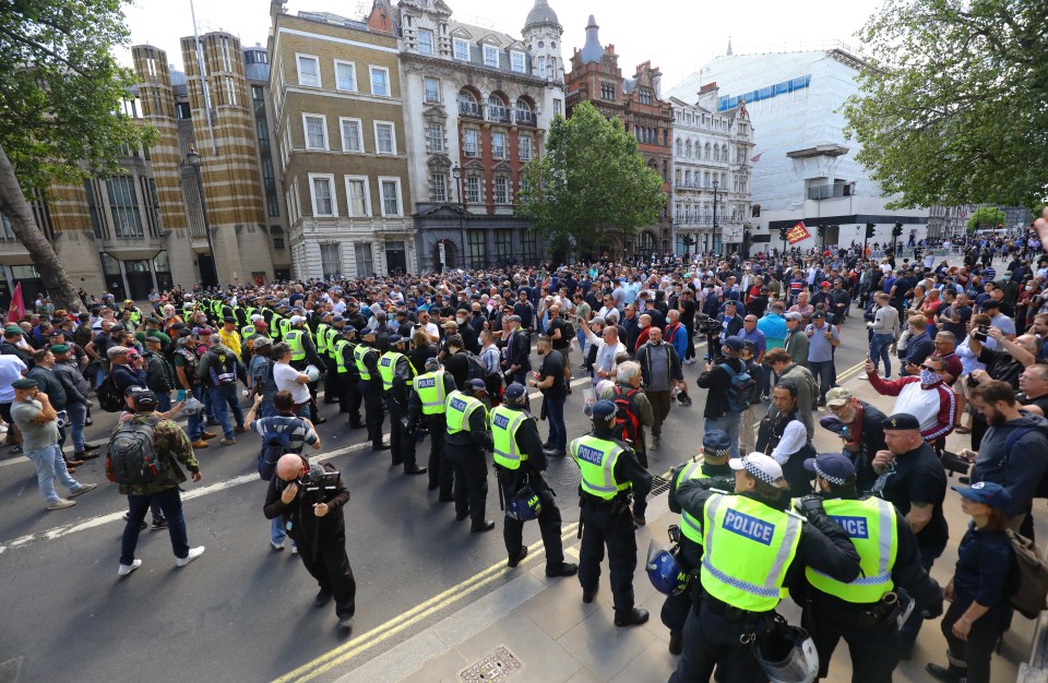  Police are enforcing a 5pm curfew over fears far-right groups could clash with anti-racism demonstrators