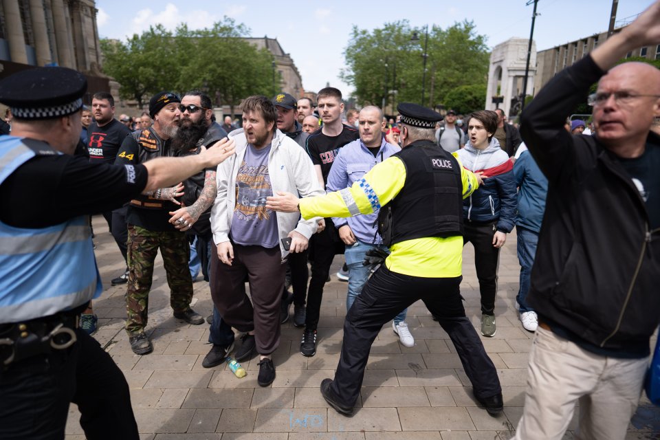 There were tense stand offs in Bolton 