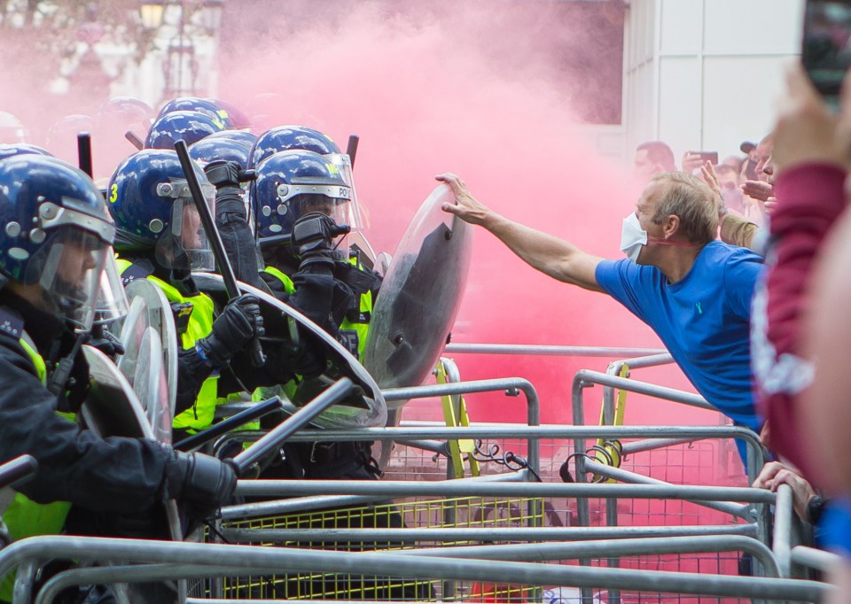  More than 100 people were arrested during unrest in London yesterday