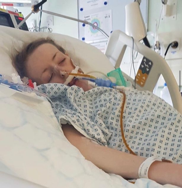 Gemma was in a coma for five days after she contracted sepsis