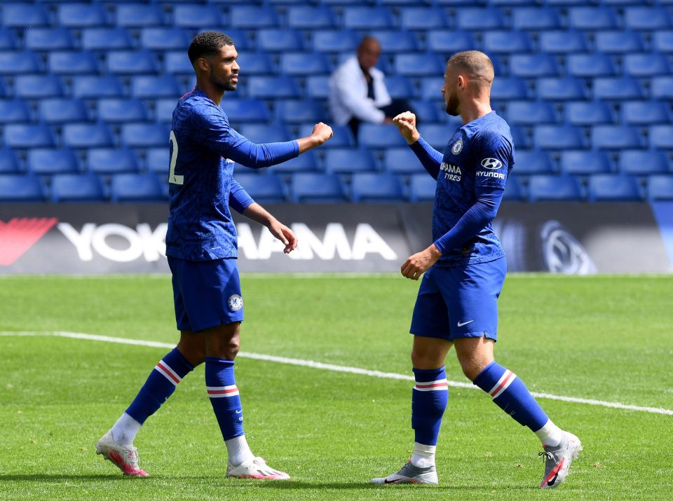  Ruben Loftus-Cheek (left) scored twice as Chelsea thrashed local rivals QPR 7-1 in a friendly at Stamford Bridge