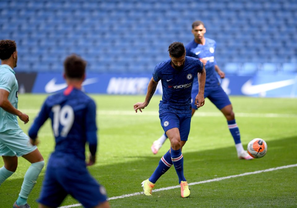  World Cup winner Olivier Giroud was also on the scoresheet in the game