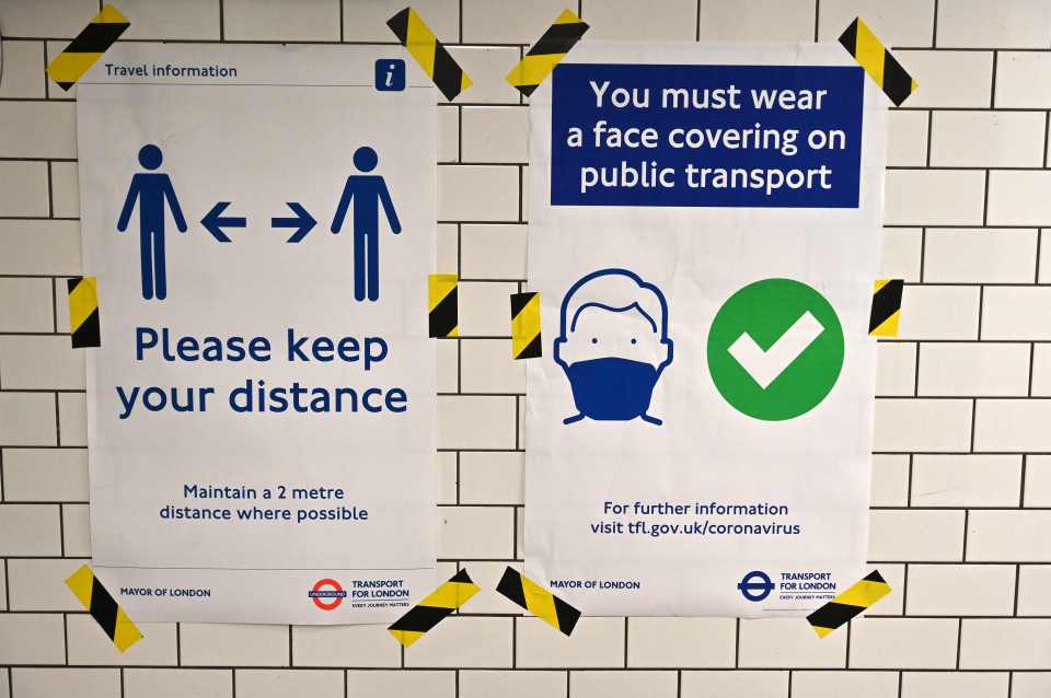 TfL bosses revealed that up to 20 per cent of Tube passengers were flouting the mandatory face mask requirements yesterday