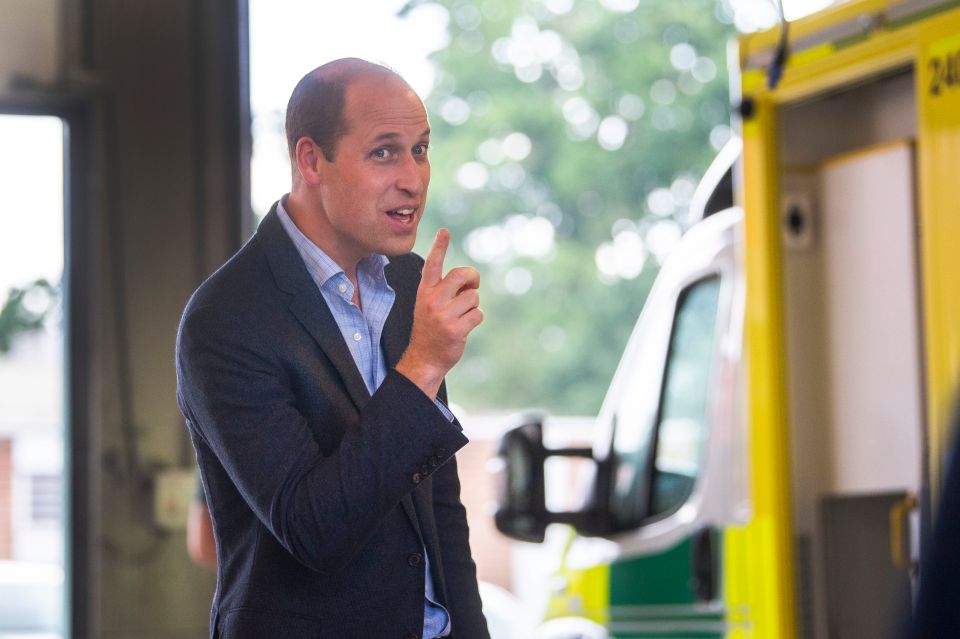 Prince William made his first face-to-face royal visit since lockdown began yesterday