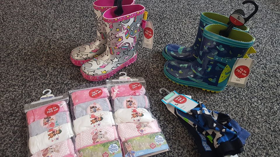 One woman found knickers that were £6 down to £1.80, and some bargain wellies for £3.30