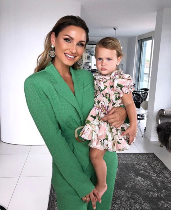 Former TOWIE star Sam Faiers is already developing her daughter's savvy fashion sense