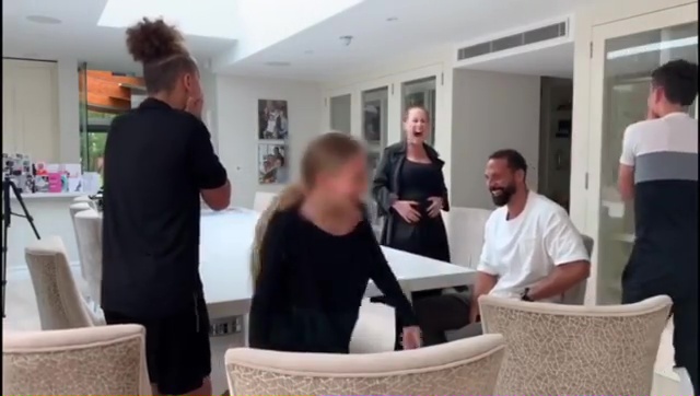 This is the moment Kate Ferdinand revealed her baby bump her three step children