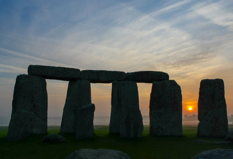 Stonehenge, pictured at Dawn