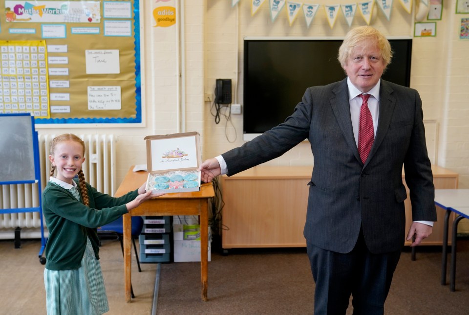 Boris Johnson visits Bovingdon Primary Academy last week